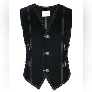 Dion Lee Black Vest Top